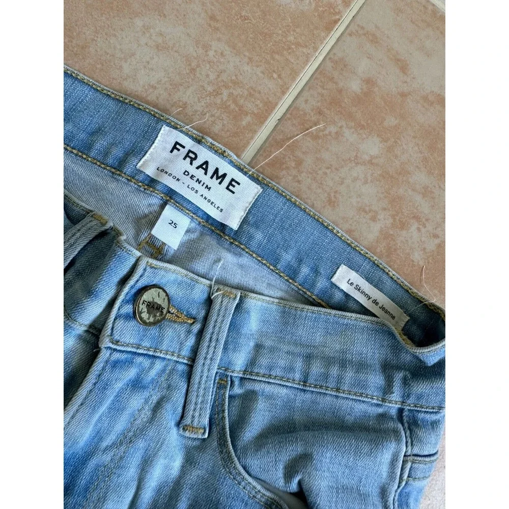 FRAME Park court Le Skinny de Jeanne Women Size 25 - Picture 2 of 4